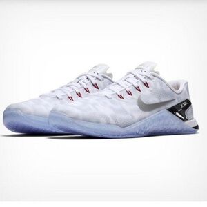 Nike Metcon 4 Premium "Numbers" Training Shoe Silver White Size 6